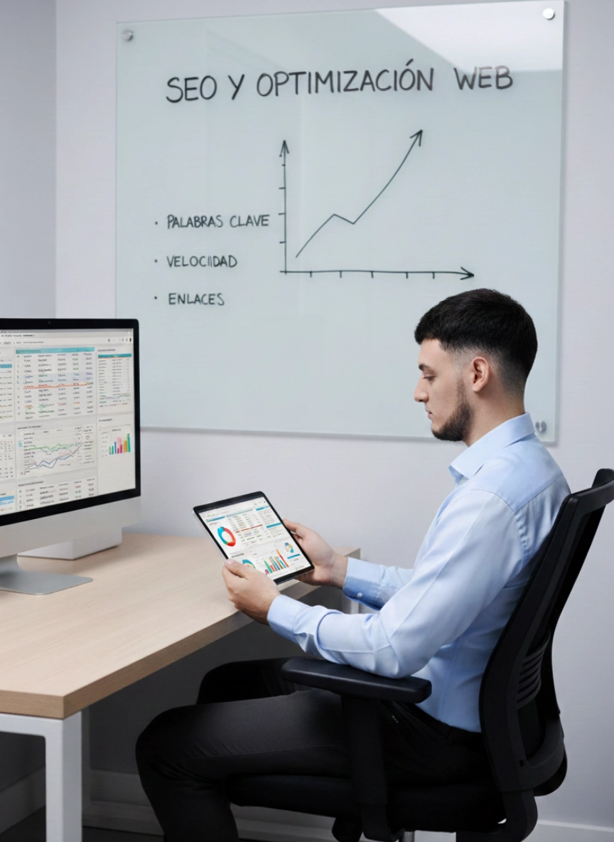 Análisis SEO y optimización web mediante métricas de rendimiento y posicionamiento