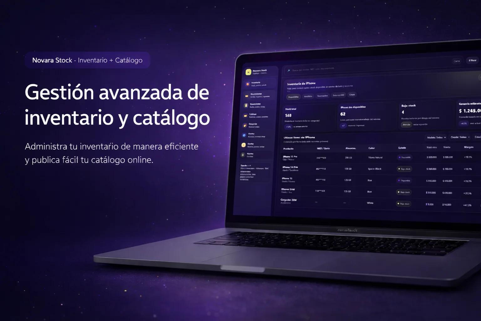 Sistema de gestión para tiendas de celulares con control de inventario y catálogo online